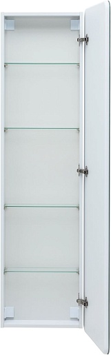 Aquanet Шкаф пенал Оптима 45.5 подвесной с Led-подсветкой белый – картинка-5