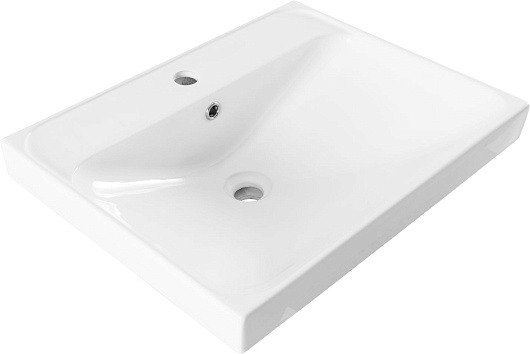 Aquanet Тумба с раковиной Джейн (Flat) 60 Flash подвесная маренго матовый – фотография-10