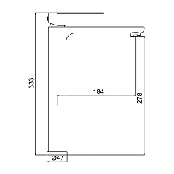 Frap Смеситель для раковины H806-9 F10806-29 оружейная сталь – фотография-2