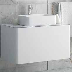 Corozo Мебель для ванной Рино 90 Z2 подвесная белая – фотография-5