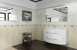 De Aqua Мебель для ванной Лонг 120, зеркало Сильвер – фотография-3