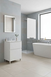 Aquanet Мебель для ванной Алвита New 60 Flat белая матовая – фотография-2