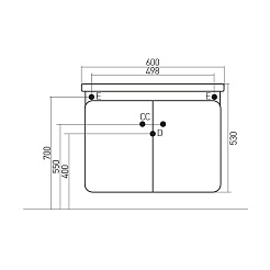 Mixline Тумба с раковиной Того 60 капучино – фотография-2