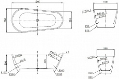 Cerutti Акриловая ванна MiMi 170x80 CT8686 – фотография-7