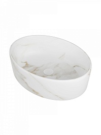 Teymi Накладная мебельная раковина Lori 50 мрамор белый матовый T50484 – фотография-5