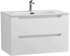 BelBagno Тумба под раковину Etna 80 подвесная белая матовая – фотография-3