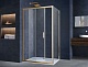 Vincea Душевой уголок Alpha 120x90 VSR-3AL9012CLG профиль брашированное золото стекло прозрачное – фотография-7
