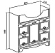 Runo Тумба с раковиной Кантри 85 – картинка-6
