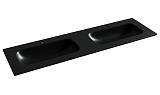 Ceramicanova Мебельная раковина Grace 161 с двумя чашами CN7023MB чёрный матовый