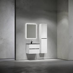 Sancos Тумба с раковиной Urban 60 белый глянец раковина Element 61 CN7001MB – фотография-9