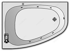 Kolpa San  Комплект гидромассажа Kolpa San Chad Standart (массаж: боковой) – фотография-1