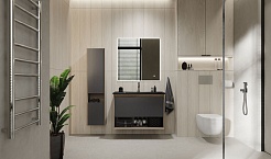 Jorno Тумба под раковину Tossony 90 дуб самдал/антрацит Toss.01.90/P/DS-A/JR – фотография-6