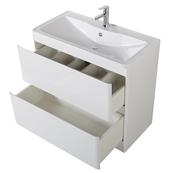 BelBagno Мебель для ванной Albano 90 напольная Bianco Lucido – фотография-6