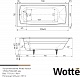 Wotte Ванна чугунная Vector 170х75 – картинка-6