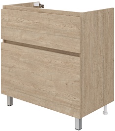 Teymi Тумба с раковиной Laina 80 дуб светлый – фотография-8