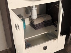 Акватон Мебель для ванной "Крит 65 Н" с зеркальным шкафом – фотография-3