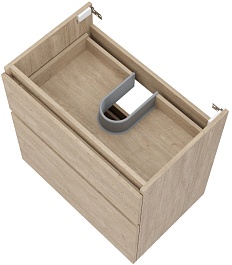 Teymi Тумба с раковиной Laina 70 дуб светлый – фотография-9