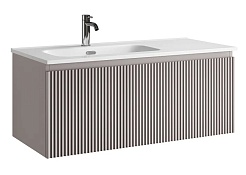 Sancos Тумба с раковиной Snob R 1.0 100 L doha soft раковина Element 101 чаша слева CN7003L – фотография-1