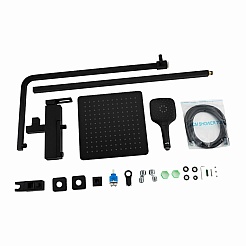 Gappo Душевая стойка G17-6 G2417-6 черная – фотография-2