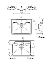 BelBagno Тумба с раковиной Albano 60 подвесная Rovere Rustico – фотография-13