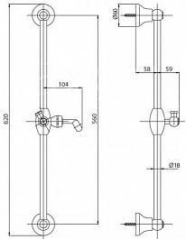 Cezares Душевой гарнитур GOLF-SD-02-Bi – фотография-2