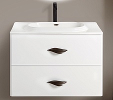 BelBagno Тумба с раковиной Onda-M 80 подвесная Bianco Lucido