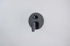 Aquatek Смеситель для душа и ванны Бетта AQ1146MB матовый черный – фотография-2