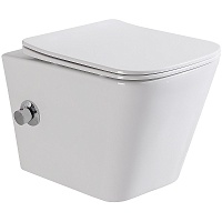 BelBagno Унитаз подвесной Due BB3103CHR-BS/SC