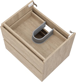 Teymi Тумба под раковину Laina 60 подвесная дуб светлый – фотография-4