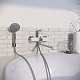 Aringa Смеситель для ванны и душа Рейн AR02002WH универсальный белый/хром – картинка-8