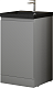 Style Line Тумба под раковину Батлер 50 серая Люкс антискрейтч Plus – фотография-17