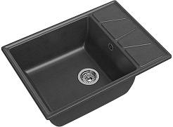 Granfest Мойка кухонная GF-V680L графит – фотография-1
