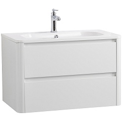 Cezares Тумба с раковиной Relax 80 подвесная bianco lucido – фотография-1