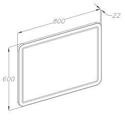  Зеркало для ванной Элеганс 80 – фотография-5