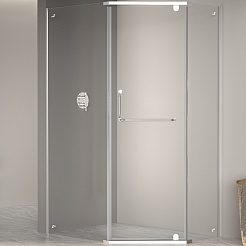 RGW Душевой уголок Passage PA-091 100x80 профиль хром стекло прозрачное – фотография-1