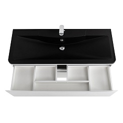 BelBagno Тумба с раковиной Acqua 120 подвесная Bianco Lucido с раковиной BB1200/455-LV-ART-ALR-NERO – фотография-5