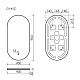 Sancos Зеркало Oval 45/90 с фоновой подсветкой OV45C – картинка-10