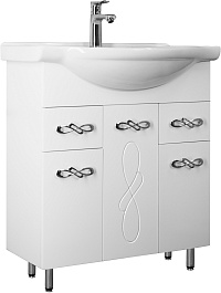 Style Line Тумба с раковиной Венеция 75 (Байкал) – фотография-1