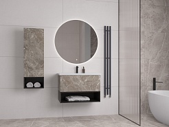 Style Line Тумба с раковиной Мальта 70 подвесная рускеала – фотография-6