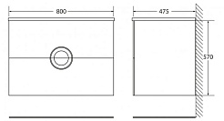 BelBagno Мебель для ванной ONDA 800 Bianco Lucido – фотография-5