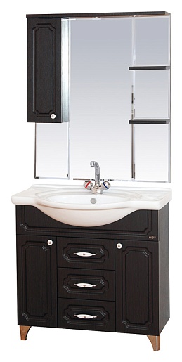 Misty Мебель для ванной Александра 85 L венге – фото-1