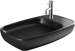 Allen Brau Мебельная накладная раковина Liberty 70 4.32012.31 чёрный матовый – фотография-1