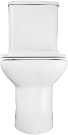 Azario Унитаз-компакт Glory AZ-49 безободковый с бачком с сиденьем микролифт белый – фотография-4