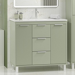 Brevita Тумба под раковину Risacca Pistachio 90 фисташковый – фотография-5