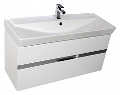 Aquanet Мебель для ванной "Виго 120" белая – фотография-8