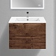 Vincea Мебель для ванной Mia Slim 70 подвесная темное дерево – картинка-16