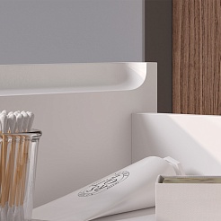 Equil Тумба под раковину Soldi 70 2 ящика подвесная белый софт – фотография-10