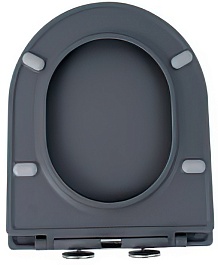 Esbano Сиденье для унитаза Azalea/Clavel серое матовое – фотография-3