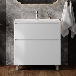 Teymi Тумба под раковину Laina 80 белая матовая – фотография-6
