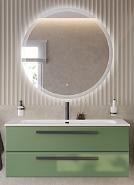 BelBagno Мебель для ванной Eco Cer-N 120 фисташковый софт CZR-8073-120 ручки чёрные – фотография-1